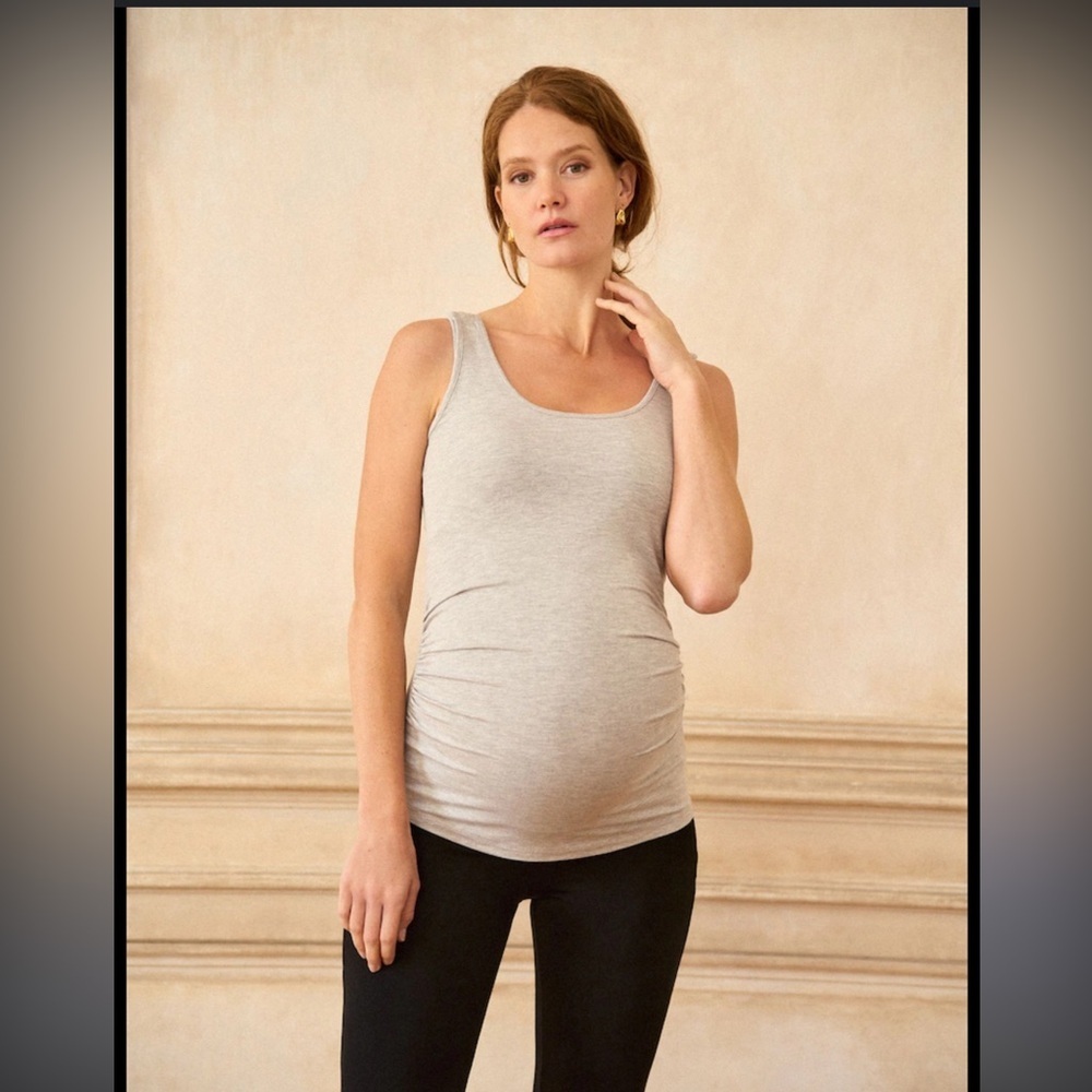 Seraphine Tan Maternity Tank Top